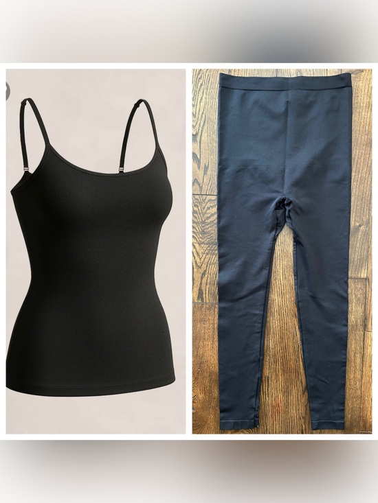 Shapermint Other - Shapermint Women’s - Black - Scoop neck Cami & shape wear leggings